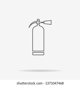 Fire extinguisher icon. Vector concept illustration for design.