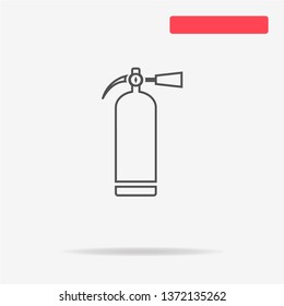 Fire extinguisher icon. Vector concept illustration for design.