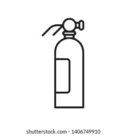 Fire extinguisher icon. Vector concept illustration for design. - Vector 