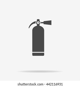 Fire extinguisher icon. Vector concept illustration for design.