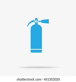 Fire extinguisher icon. Vector concept illustration for design.