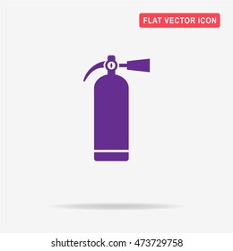 Fire extinguisher icon. Vector concept illustration for design.