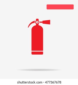Fire extinguisher icon. Vector concept illustration for design.