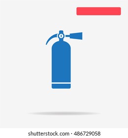 Fire extinguisher icon. Vector concept illustration for design.