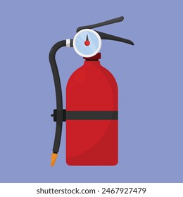 Fire Extinguisher Icon Vector, Fire Extinguisher cylinder icon vector.