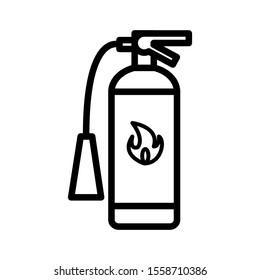 Fire extinguisher icon vector design template