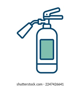 fire extinguisher icon vector design template in white background