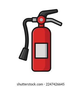 fire extinguisher icon vector design template in white background