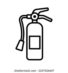 fire extinguisher icon vector design template in white background