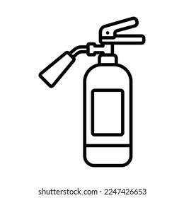 fire extinguisher icon vector design template in white background