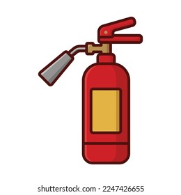 fire extinguisher icon vector design template in white background