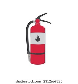 Diseño de vectores de iconos de extinguidores de incendios.