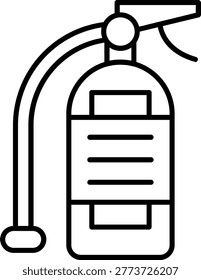 Fire Extinguisher Icon Vector Element line icon design vector icons
