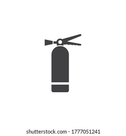 fire extinguisher icon vector flat design