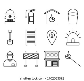 Fire extinguisher icon. Vector graphics are good for work safety campaigns, firefighters etc.