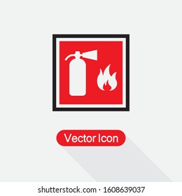 Fire Extinguisher Icon Vector Illustration Eps10