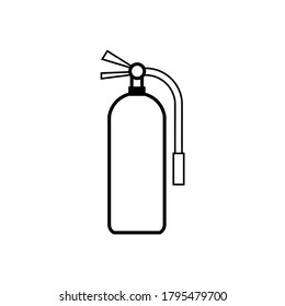 plantilla de logotipo de ilustración del vector del icono extintor de incendios