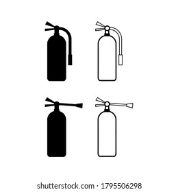 Symbol für Feuerlöscher, Vektorgrafik-Logo-Vorlage