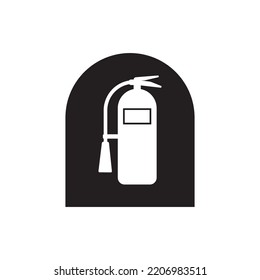 fire extinguisher icon vector illustration symbol design