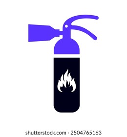 fire extinguisher icon, vector illustration