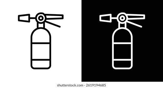 Fire extinguisher icon. vector illustration, pictogram isolated. editable