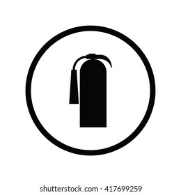 Fire extinguisher icon. Vector illustration 