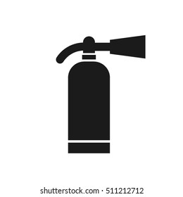 Fire extinguisher icon vector illustration eps10. Isolated badge flat design for website or app - stock graphics
