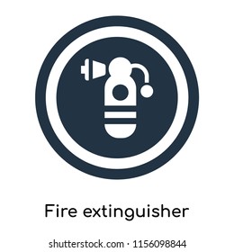Fire extinguisher icon vector isolated on white background, Fire extinguisher transparent sign , symbols or elements in filled style