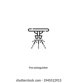 fire extinguisher icon vector isolated on white background