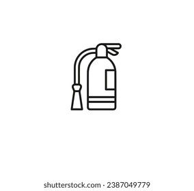 Fire Extinguisher icon vector. Linear style sign for mobile concept and web design. Fire Extinguisher symbol illustration. Pixel vector graphics - Vector.