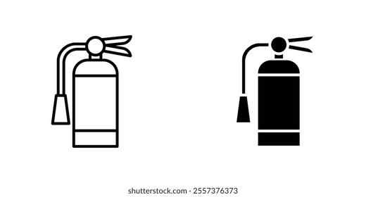 Fire extinguisher Icon vector. liner and flat style icons set.