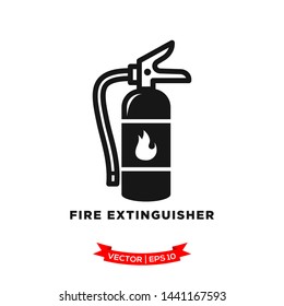 fire extinguisher icon vector logo template
