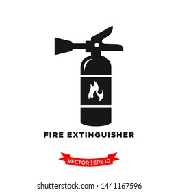 fire extinguisher icon vector logo template