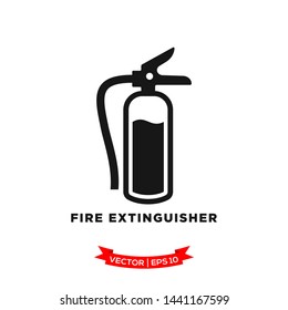 Fire Extinguisher Icon Vector Logo Template