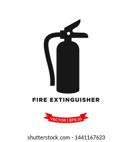 fire extinguisher icon vector logo template