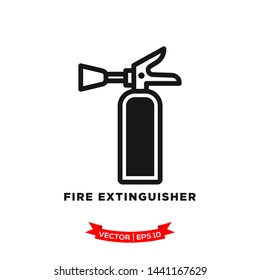 fire extinguisher icon vector logo template