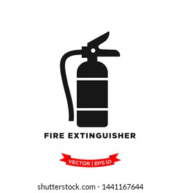fire extinguisher icon vector logo template