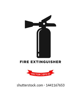 fire extinguisher icon vector logo template