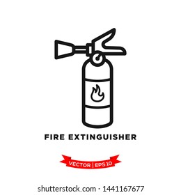 fire extinguisher icon vector logo template