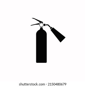 Fire extinguisher icon vector on a white background