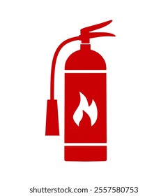 fire extinguisher icon vector on white background