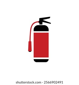 fire extinguisher icon vector on white background