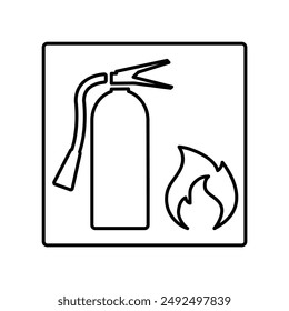 Feuerlöscher-Symbol Vektorgrafik Brandschutz-Symbol