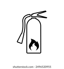 Feuerlöscher-Symbol, Vektorsymbol für den Brandschutz