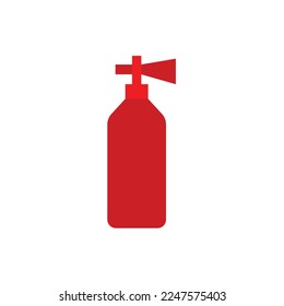 seguridad vectorial del icono del extintor de incendios