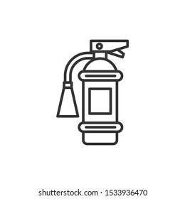 Fire extinguisher Icon vector sign isolated for graphic and web design. Fire danger. Fire protection symbol template color editable on white background.