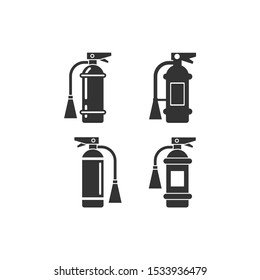 Fire extinguisher Icon vector sign isolated for graphic and web design. Fire danger. Fire protection symbol template color editable on white background.