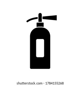 Fire extinguisher icon vector simple design