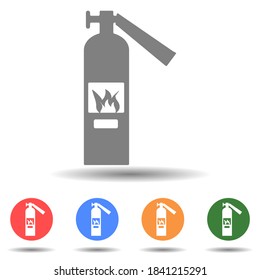 Fire extinguisher icon vector in simple style