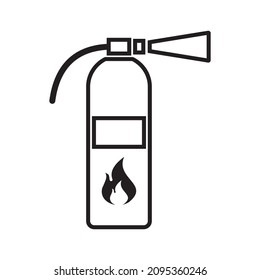 Fire extinguisher icon vector symbol